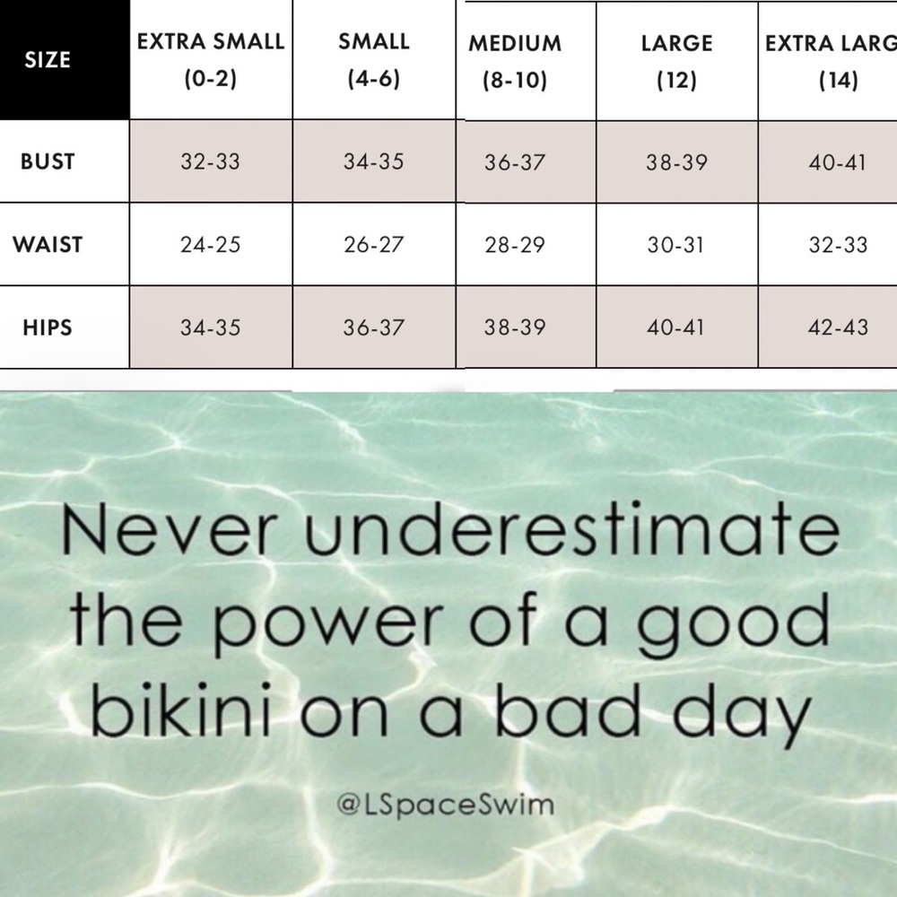 L*SPACE Set - Sporty Ren Crop Bikini Top & High Waist Wilson Bitsy Cut Bottoms - Picture 17 of 17